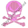 Rhinestone Skull and Crossbones (Pink)