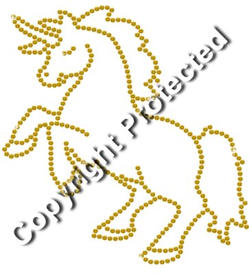 Rhinestone Unicorn (Topaz)