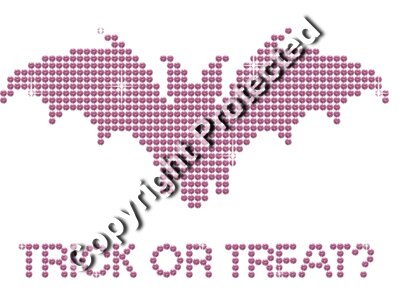 Rhinestone Halloween Bat (Pink)