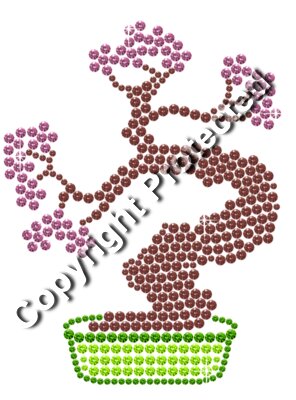 Rhinestone Cherry Blossom